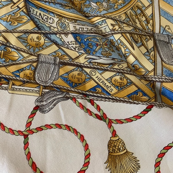 Hermès scarf les tambours - Picture 7 of 7